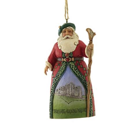 Jim Shore Irish Santa Ornament Polyresin Heartwood Creek 6004309 1