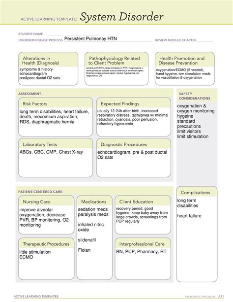 Ati System Disorder Template Hypertension