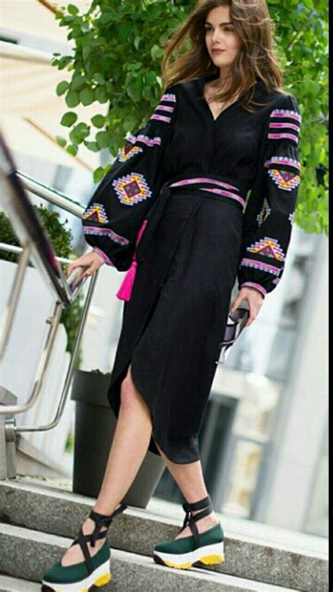 Fashion Dresss Ethnic Fashion Ukrainian Hair Beauty Sweater Dress