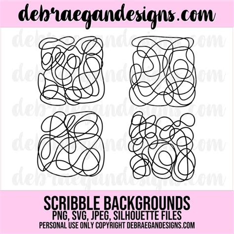 Scribble Svg Etsy