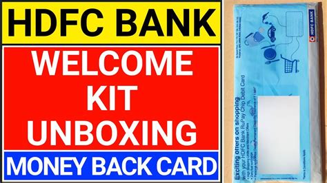 HDFC Bank Welcome Kit Unboxing Hdfc Debit Card Unboxing ATM Card