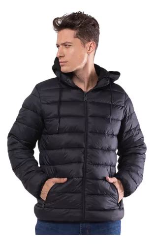 Jaqueta Puffer Bobojaco Masculina Corta Vento Bolso Capuz Frete Gr Tis