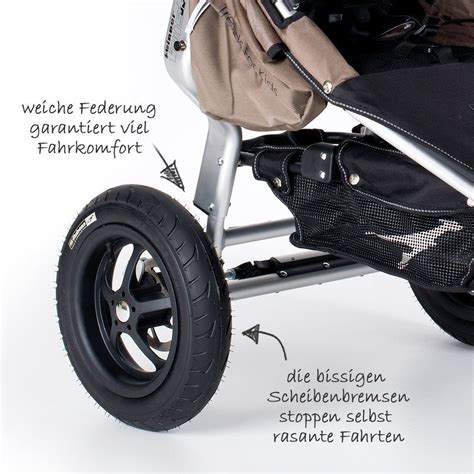 Tfk Geschwisterwagen Twinner Twist Duo Schlamm Babyartikel De