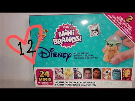 Opening Day Of The Disney Mini Brands Advent Calendar Youtube