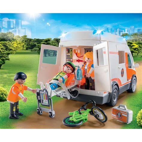 Playmobil City Life Ambulance Et Secouristes Sur King Jouet