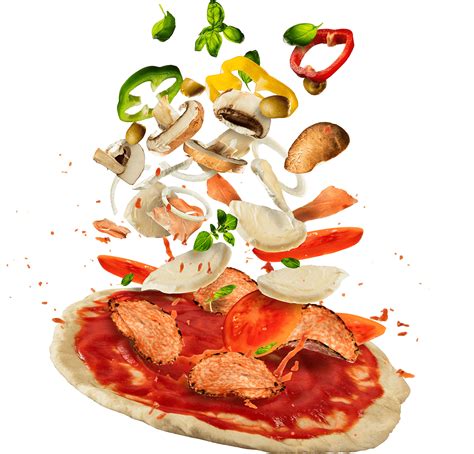 Download Learn More Flying Ingredients Pizza Hd Transparent Png