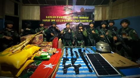 Foto Bahaya Ternyata Senjata Opm Yang Direbut Pasukan Pandawa Kostrad