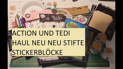 Action HAUL TEDI Haul NEU NEU Stifte Stickerblöcke und viele tolle