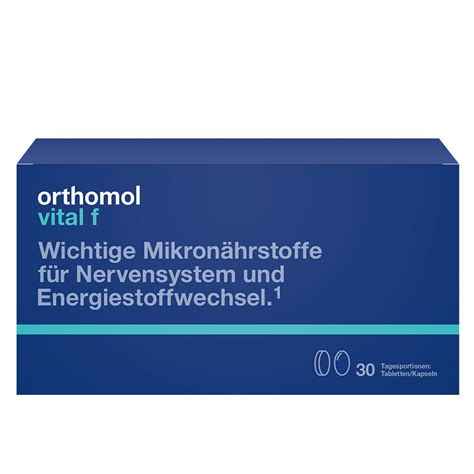 Orthomol Vital f Mikronährstoffe für Frauen bei Müdigkeit und