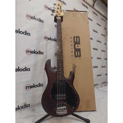 Jual Sterling Sub Ray 5 WS Electric Bass 5 Senar Mahogany Finish