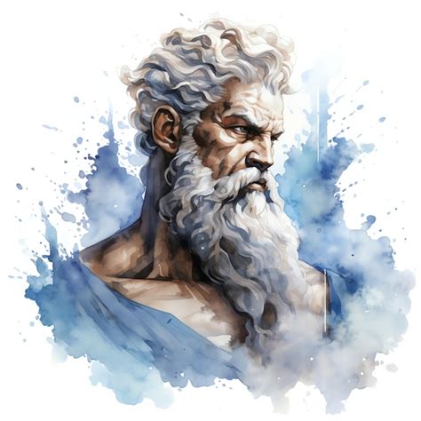 Premium AI Image The God Zeus Illustration Illustration