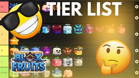 Blox Fruits Tier List Melhores E Piores Frutas Youtube