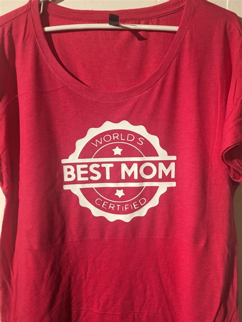 Worlds Best Mom Certified Tshirt Womens Etsy De