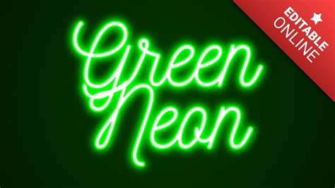 Green Neon Text Style Effect Font Generator