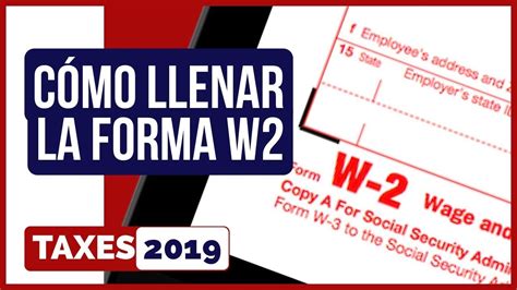 C Mo Llenar El Formulario W Taxes Youtube