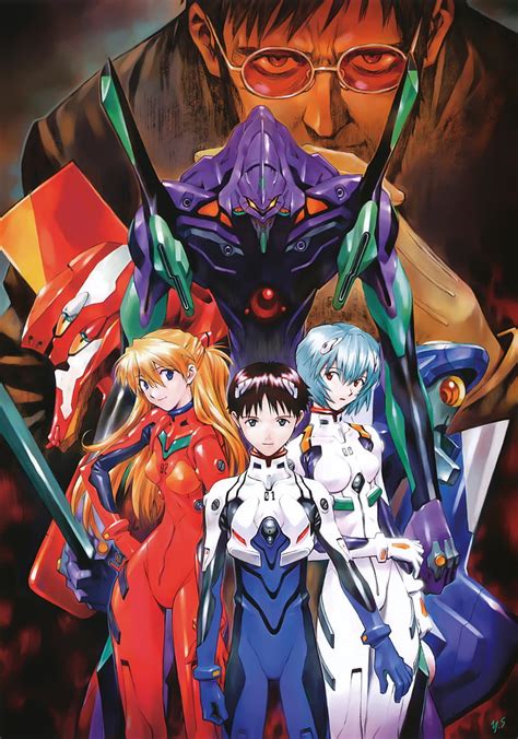 Anime Neon Genesis Evangelion Asuka Langley Soryu Ayanami Rei Ikari