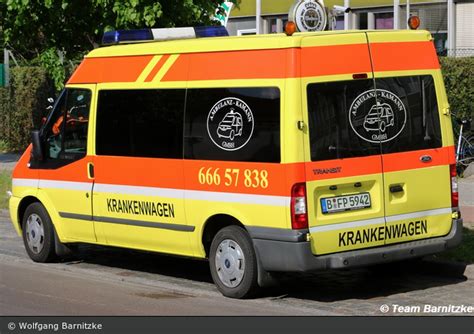 Einsatzfahrzeug Krankentransport Ambulanz Kamann Ktw Bos Fahrzeuge