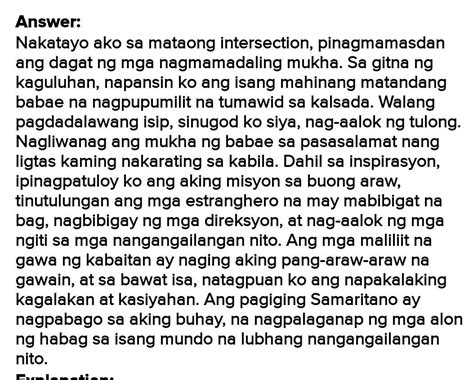 Ibahagi Ang Iyong Karanasan Kung Saan Ikaw Ay Nagpapakita O Nakagawa