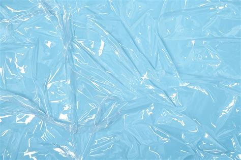 Premium Photo Blue Clear Plastic Texture Eco Friendly Nylon Polythene