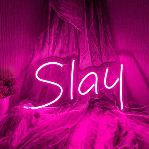 Amazon Kanaya Slay Neon Sign Slay Neon Lights Signs For Wall