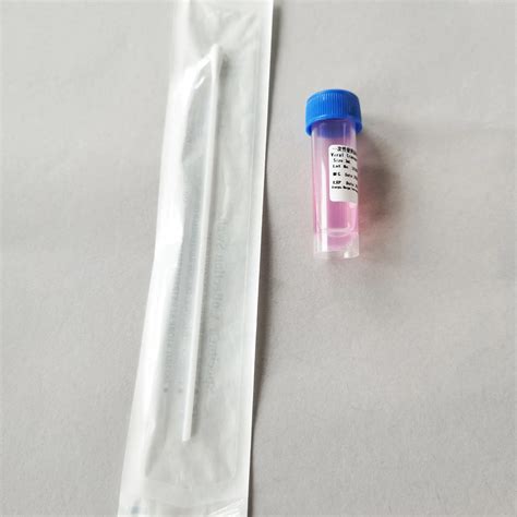 Vtm Utm Viral Transport Medium With Throat Nylon Flocked Swab For Pcr