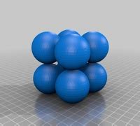 Simple cubic structure 3D models for 3D printing | makexyz.com