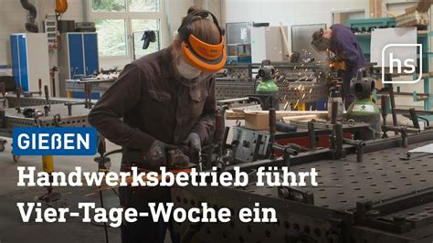 Tage Wochenende Handwerksbetrieb F Hrt Vier Tage Woche Ein