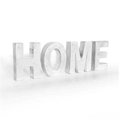 Deko Buchstaben Beton Set Home Wall Art De