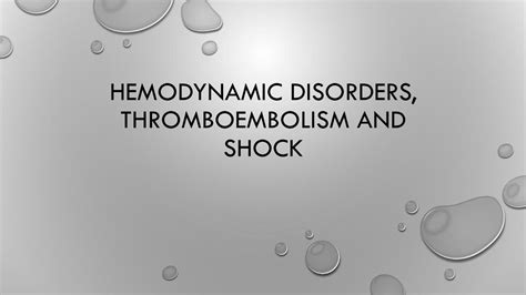 Pdf Hemodynamic Disorders Thromboembolism And Shock Dokumen Tips