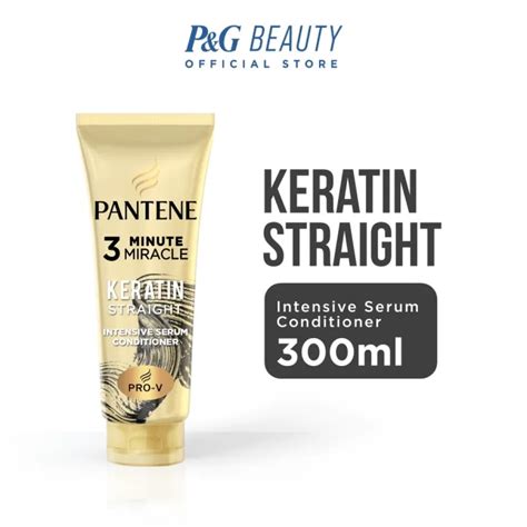 Pantene Keratin Straight Pro V 3 Minute Miracle Conditioner Keratin Straight 300ml Lazada Ph