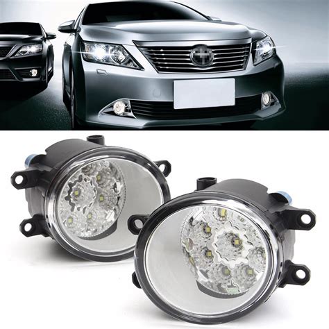 2Pcs Left And Right 9 LED Front Driving Fog Light Lamp For Toyota