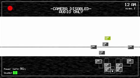 FNAF 1 Console Kitchen Camera Disable Glitch YouTube