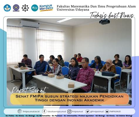 FMIPA Universitas Udayana Gelar Rapat Senat Bahas Strategi Pendidikan