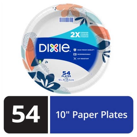 Dixie Everyday Inch Printed Paper Plates Ct In Smiths