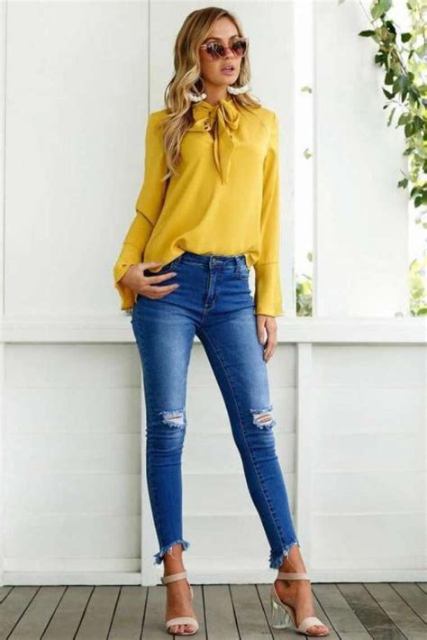 41 Blusas De Moda 2018 Para Lucir Con Estilo Blouse Outfit Casual