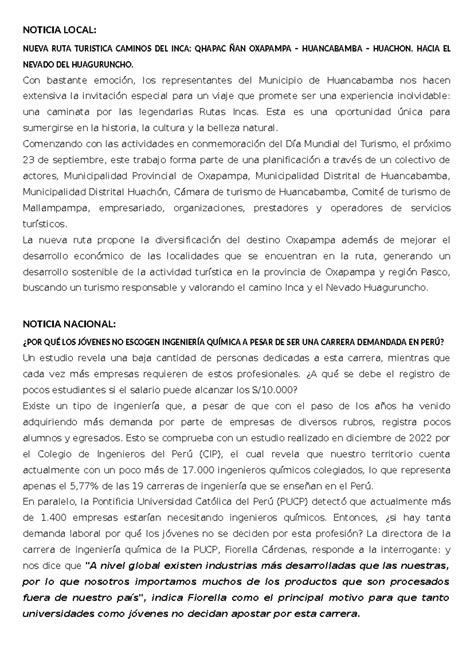 Textos Noticias 21 09 23 NOTICIA LOCAL NUEVA RUTA TURISTICA CAMINOS