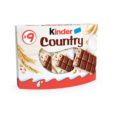 Barre Chocolatée Céréales Chocolat Kinder Country 9 Barres 2115g à Prix Carrefour