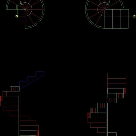 Spiral Staircase DWG Block For AutoCAD Designs CAD