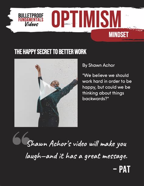 The Happy Secret To Better Work By Shawn Achor Bulletproof Your Career