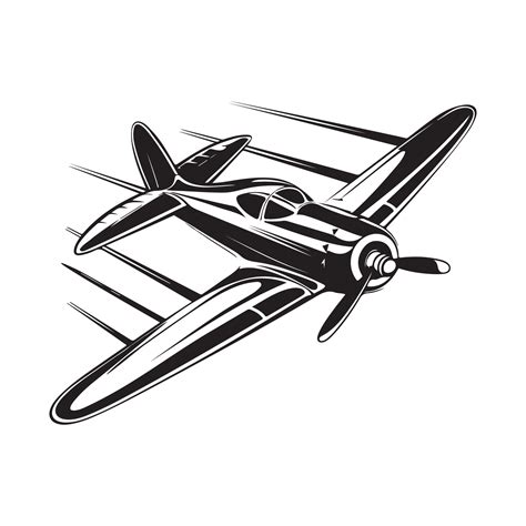 Small airplane isolated on white background Image 44610268 Vector Art ...