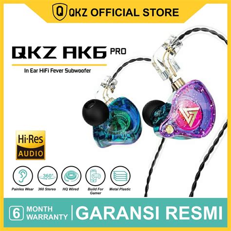 Jual Qkz Ak6 Pro With Mic In Ear Hifi Fever Subwoofer Earphone Hi Res