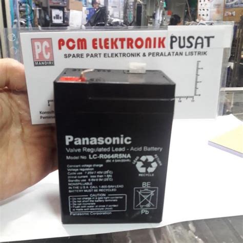 Jual New Batrai Lampu Emergency 6v Panasonic Di Lapak PCM Elektronik