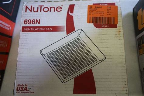 NuTone ventilation fan - Matthews Auctioneers