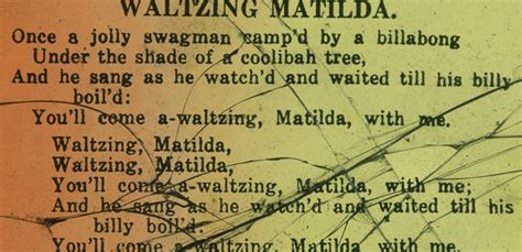 Waltzing Matilda National Film And Sound Archive Of Australia