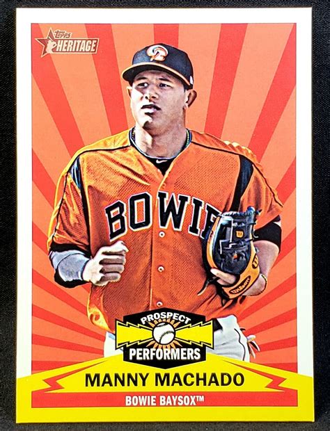 Manny Machado Topps Heritage Minors Prospect Performers