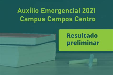 Divulgado resultado preliminar do auxílio emergencial Portal IFFluminense