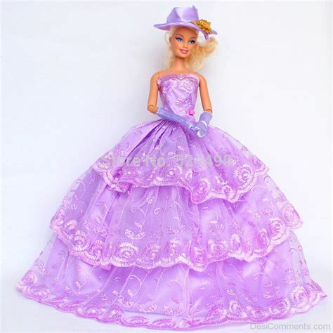 Barbie Doll Wearing Purple Gown Desi Comments