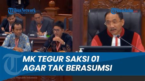 MOMEN Tegang Saksi Dari Kubu AMIN Diinterupsi Ketua MK Suhartoyo