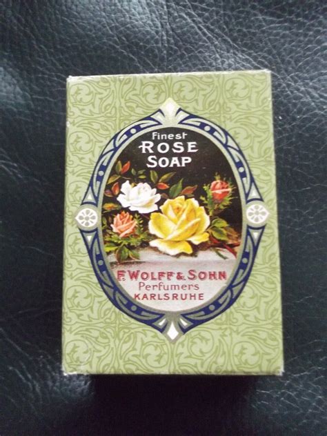 Vintage Finest Rose Soap Seife Rosenseife Fa Wolff Sohn G