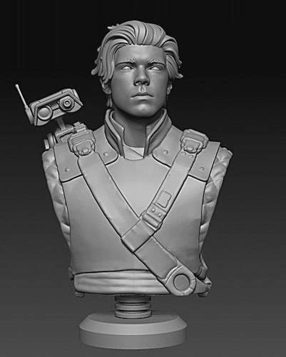 Star Wars Jedi Fallen Order Cal Kestis Jedi Padawan Bust 3d Model 3d